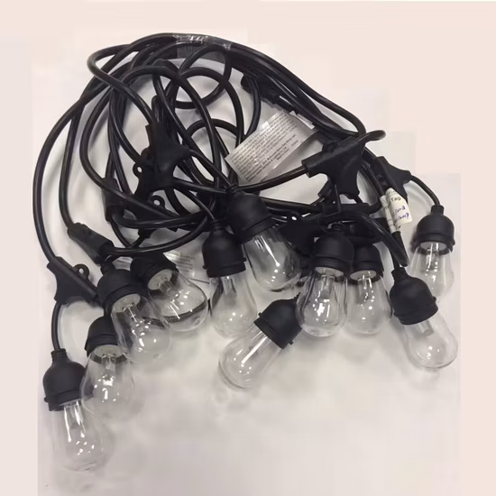 Luci a corda per esterni per ghirlande di luci per feste di nozze di caffè