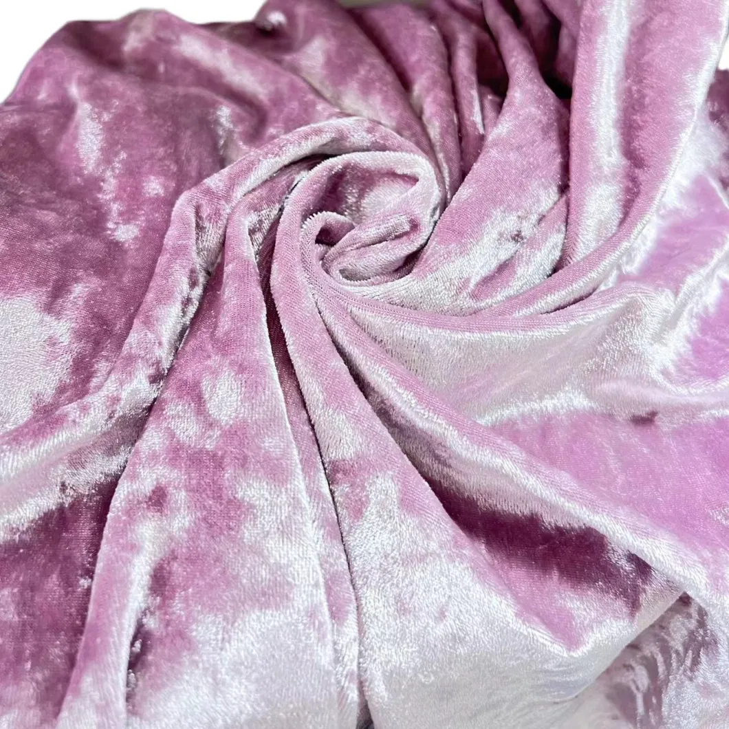 Italian Style Ice Velour Decoration Fabric Crushed Velvet